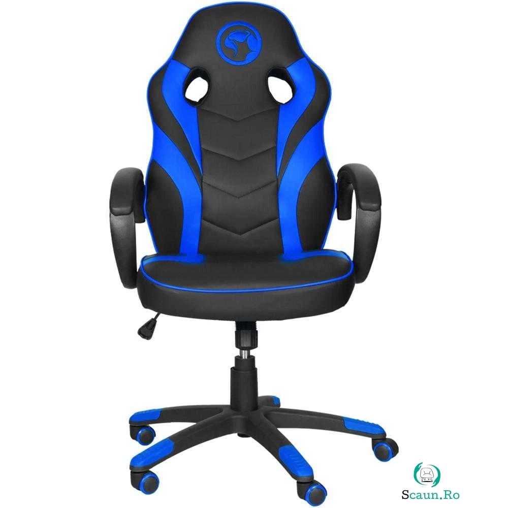 Scaun gaming Marvo CH-301, Negru/Albastru