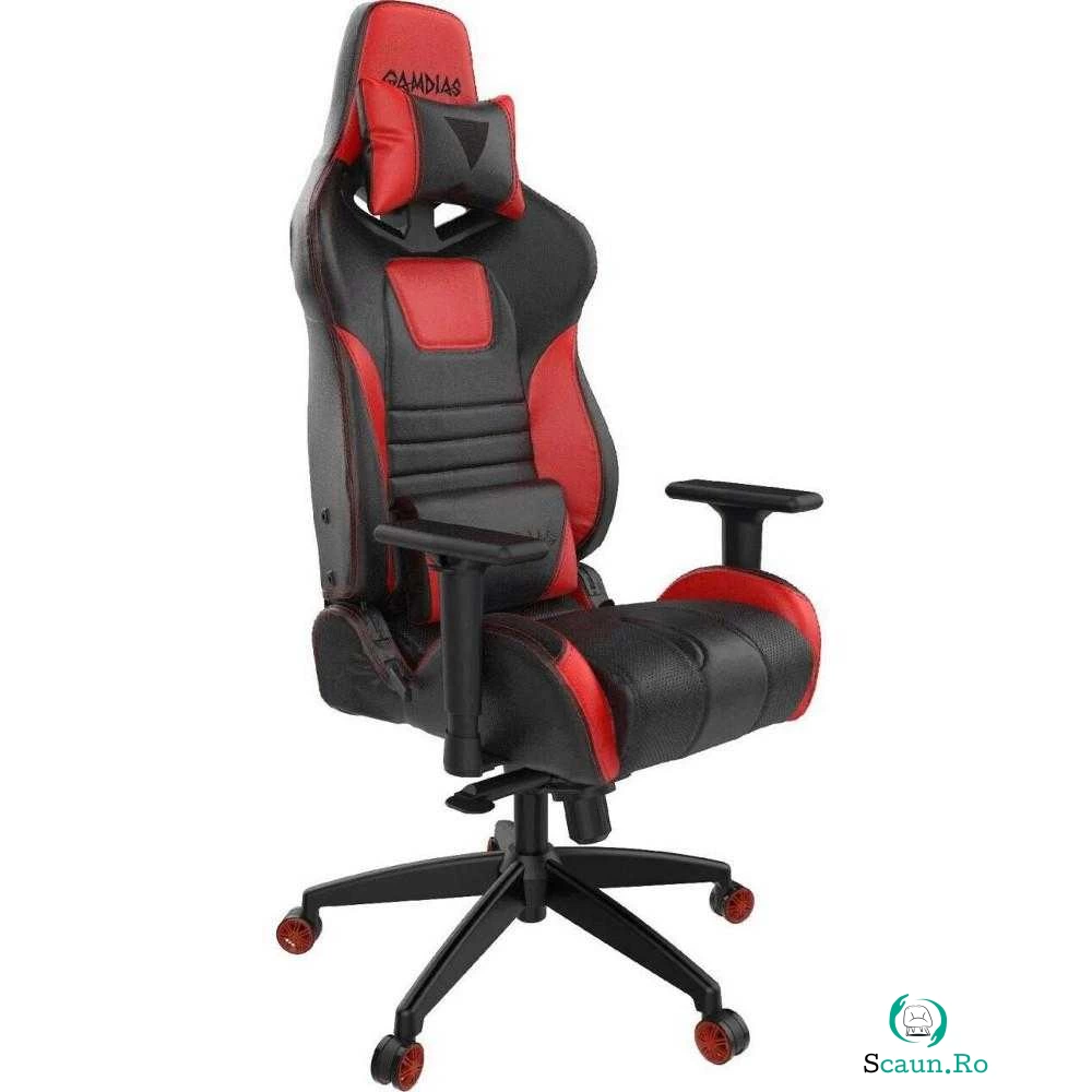 Scaun gaming Gamdias Achilles M1A L, Negru/Rosu