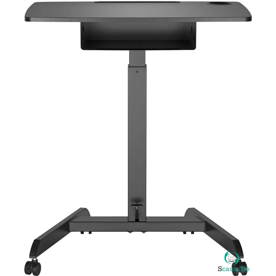 MACLEAN Birou pentru laptop cu inaltime reglabila 75-113 cm, Maclean MC-903B, Negru
