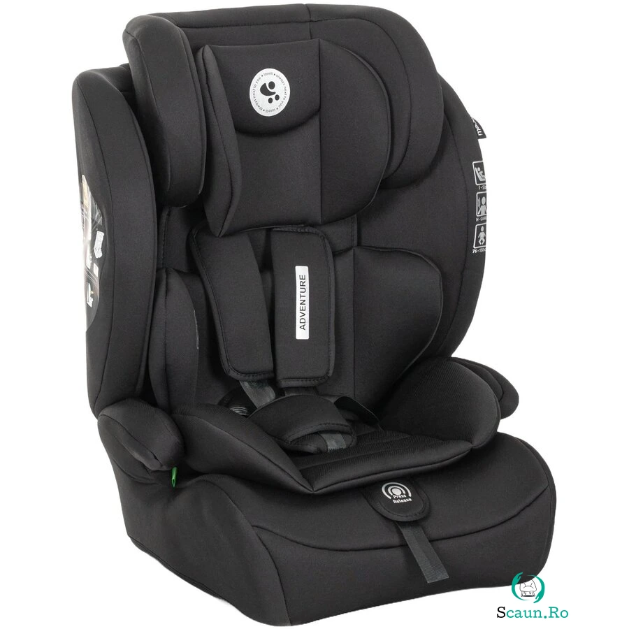 Scaun Auto Copii Adventure i-Size 15 Luni-12 Ani 76-150CM Negru