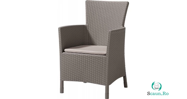 Scaun de gradina Iowa Cappucino/Gri-nisipiu la 270.00 lei ron