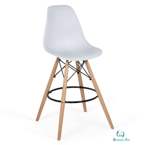 Scaun de bar ABS 139 alb la 249.90 lei ron