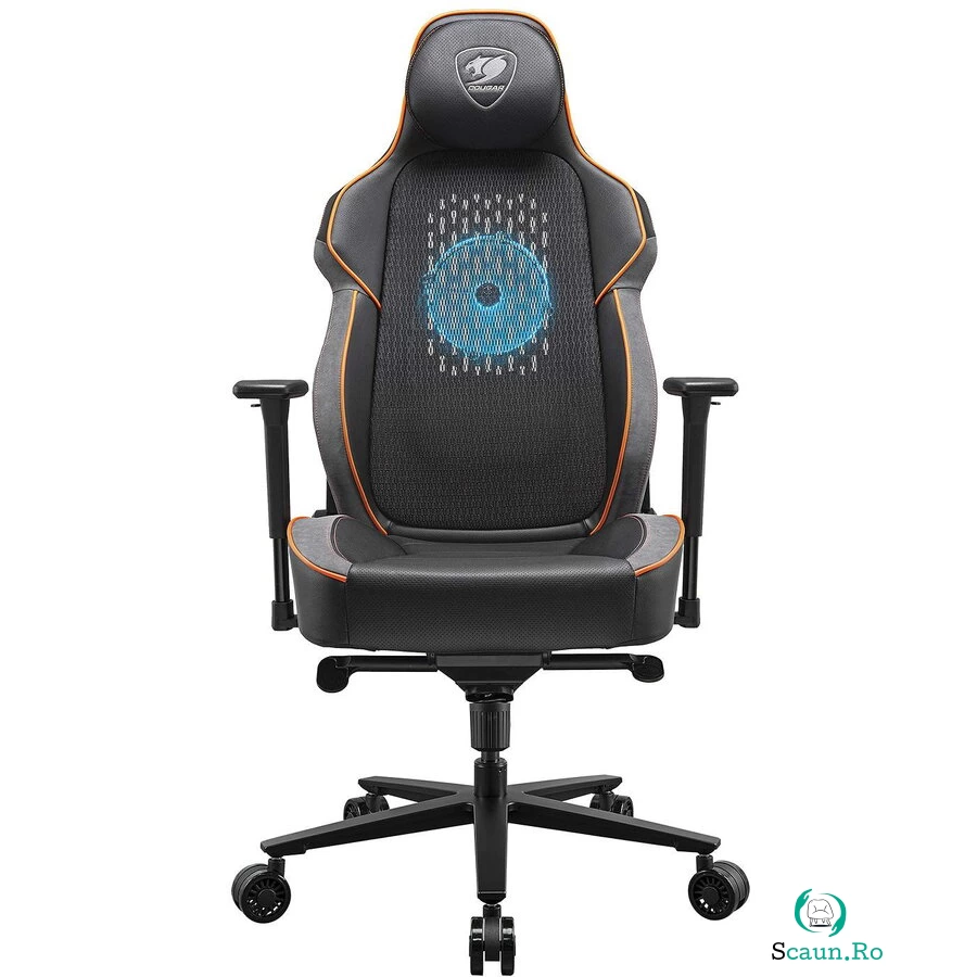 COUGAR GAMING Scaun gaming Cougar CGR-ARP NxSys Aero, perna pentru cap si lombara, Negru