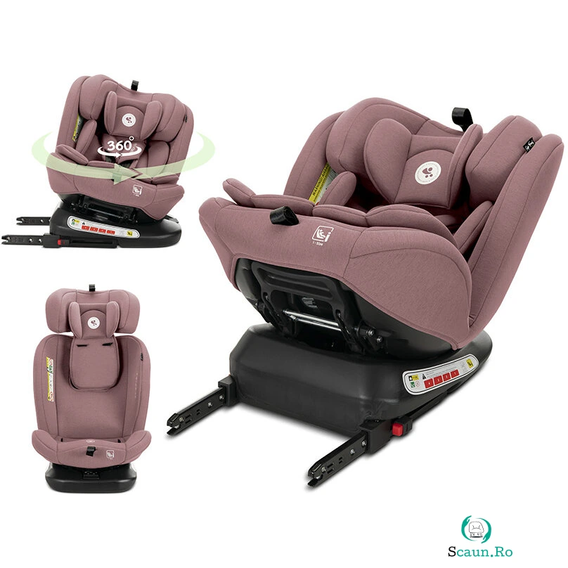 Scaun Auto Copii Capella i-Size Isofix Rotativ 360 Grade 0 Luni - 12 Ani 40-150CM Maxim 36CM Roz la 629.99 lei ron
