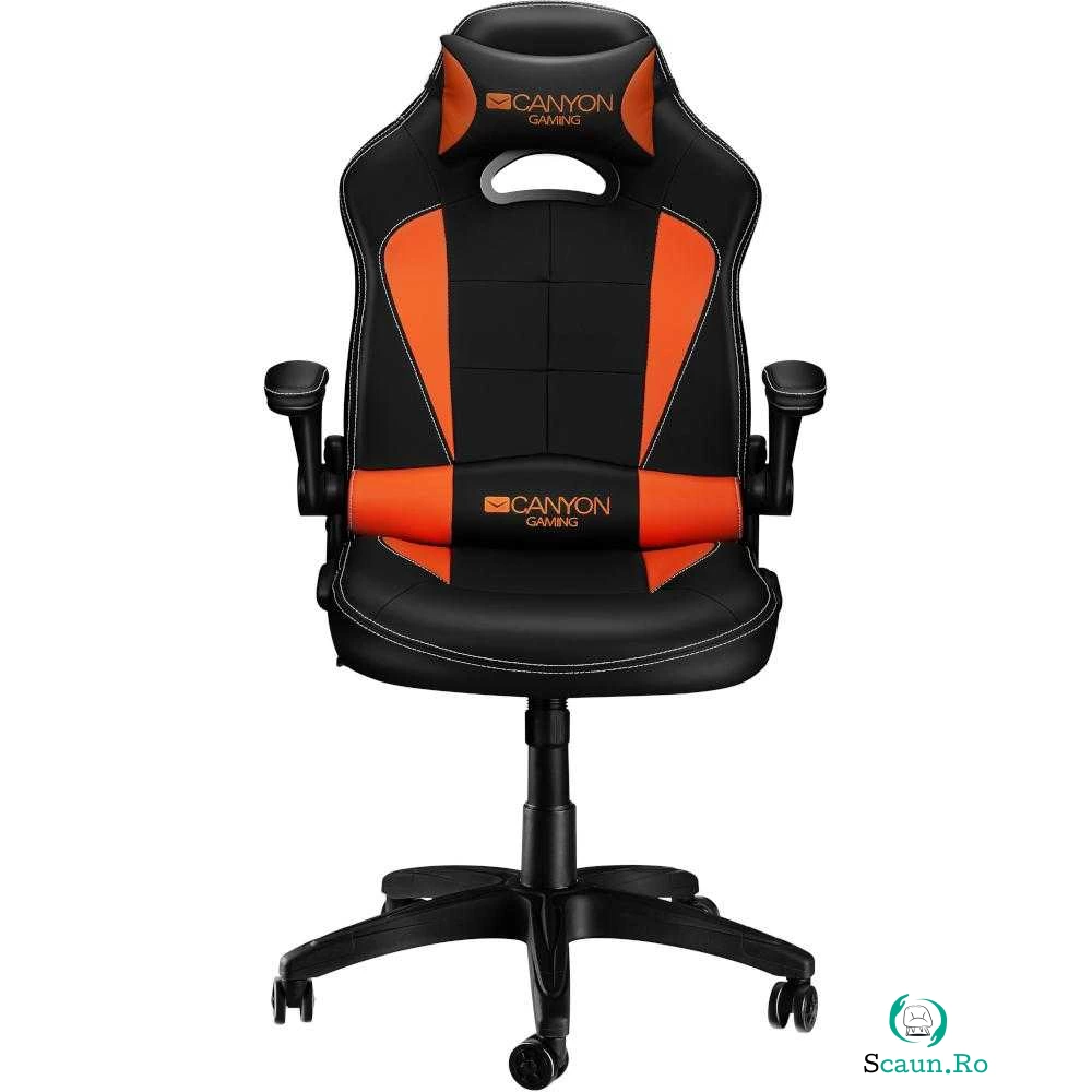 Scaun gaming Canyon Vigil, Negru/Portocaliu