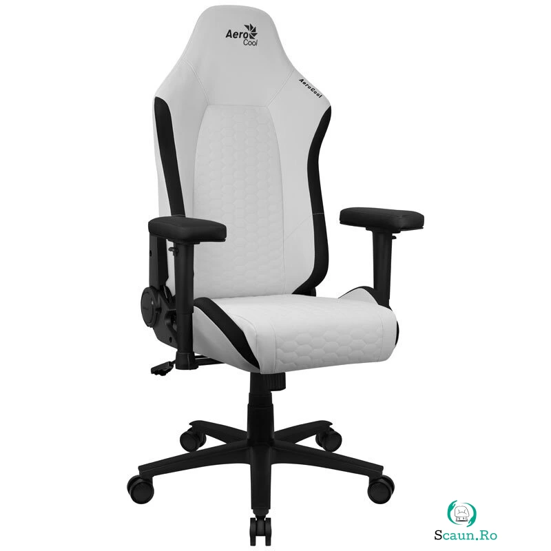 Scaun Gaming Crown Leatherette Moonstone Alb la 1,281.99 lei ron