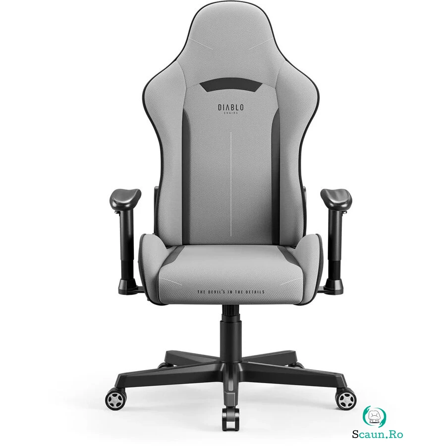 DIABLO CHAIRS Scaun gaming Diablo X-Starter, Material Textil, Rotativ, Normal Size, Gri