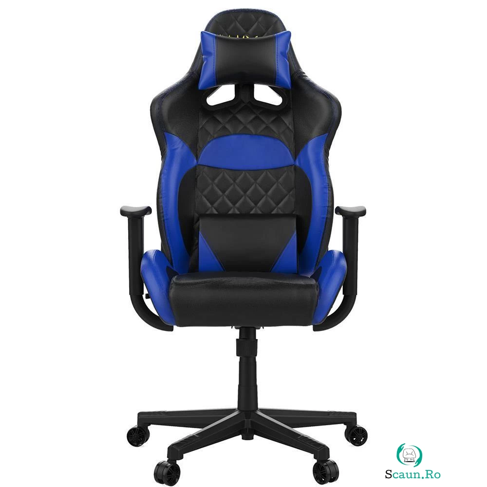 Scaun gaming Gamdias Zelus E1 L, Negru/Albastru