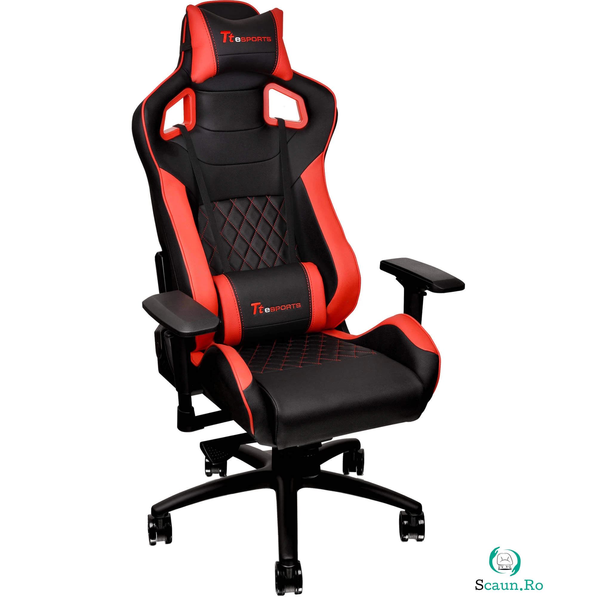 Scaun gaming Tt eSPORTS GT Fit GC-GTF-BRMFDL-01, Negru/Rosu