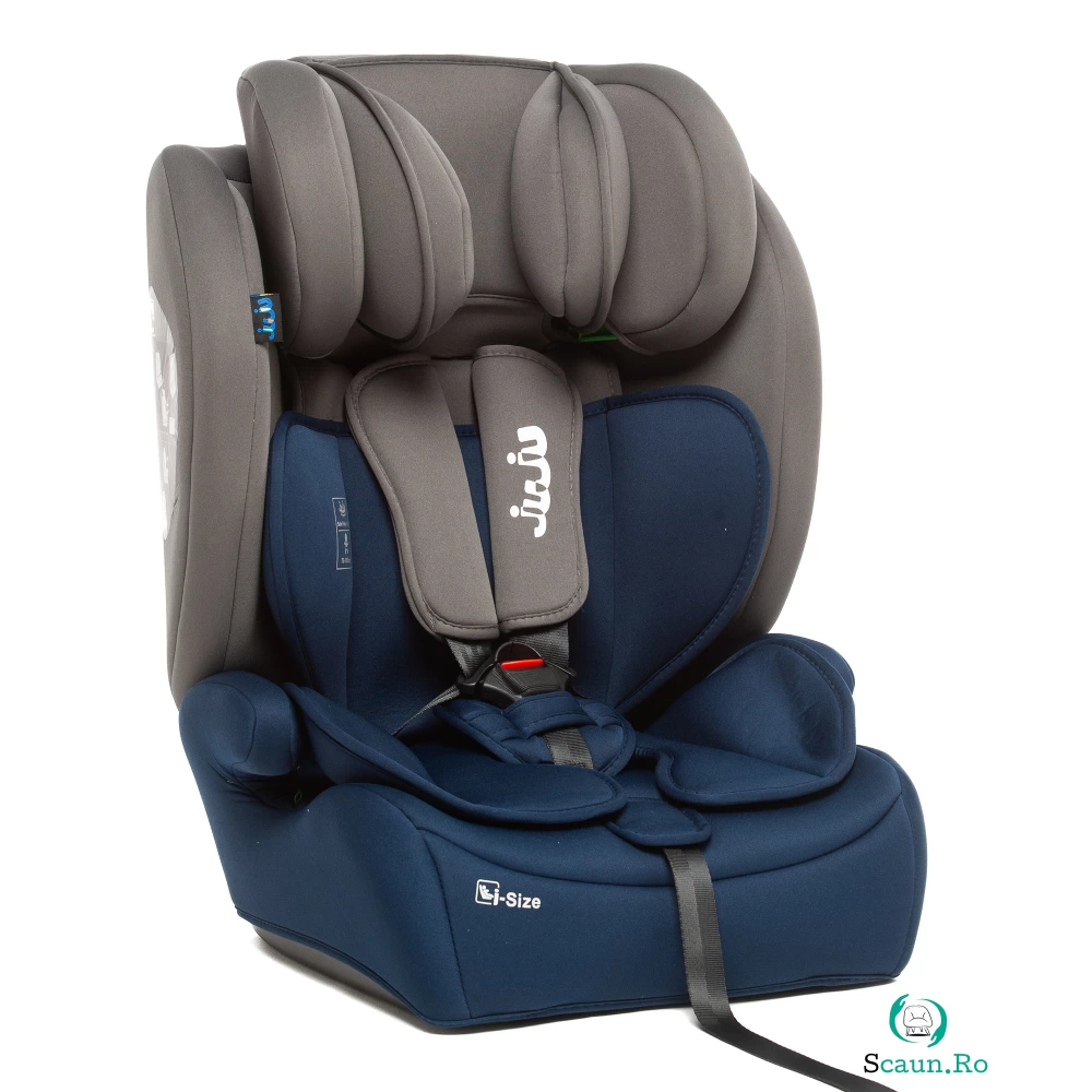 Scaun auto Juju Safe Rider i-Size gri-bleumarin