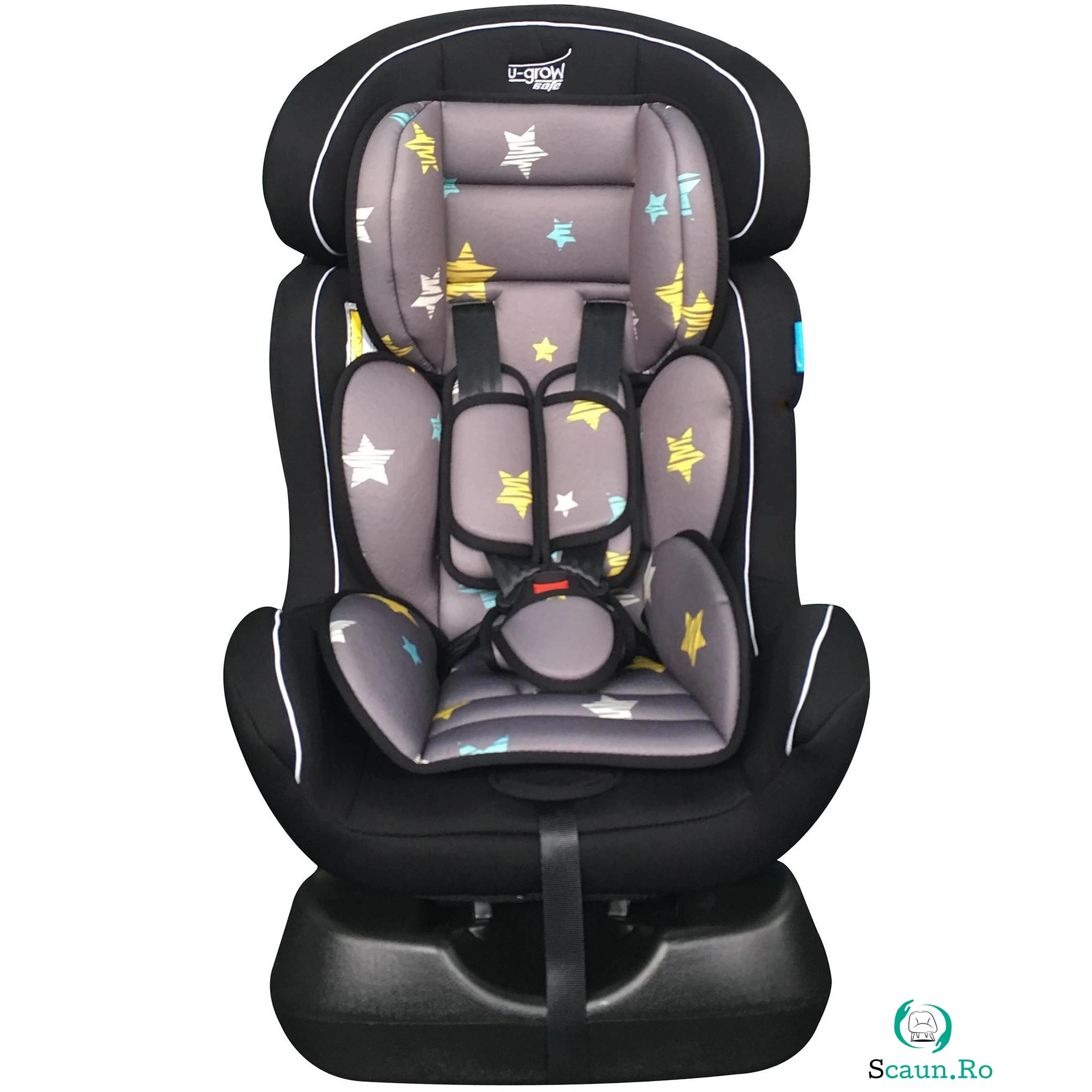 Scaun auto U-Grow Stelute U213-STA, 0-25 kg, Negru/Gri