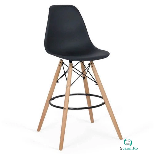 Scaun de bar ABS 139 negru la 249.90 lei ron