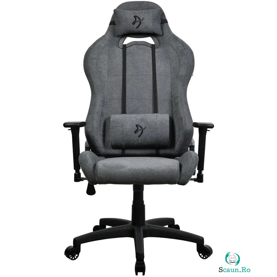 AROZZI Scaun gaming Arozzi Torretta, material Soft Fabric, culoare Gri Cenusa